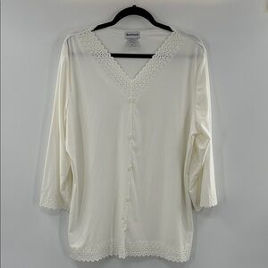 3For20 BonWorth Classic White Button size: XL